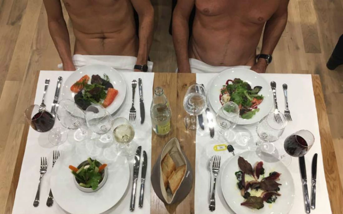 O' Naturel, inaugurato il ristorante dove si mangia completamente nudi