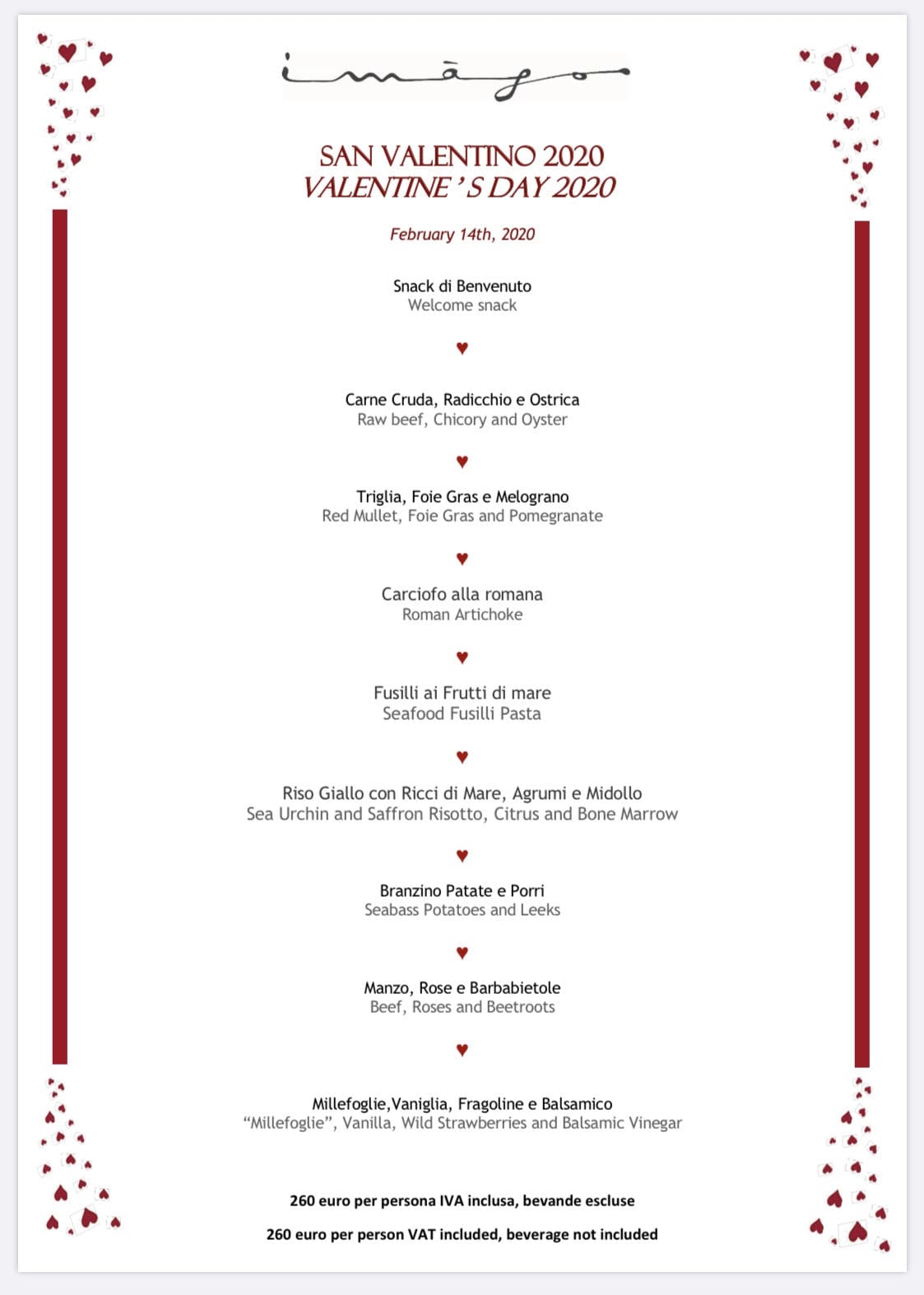 San Valentino 2020, a tavola con amore con i menù di 5 ristoranti speciali