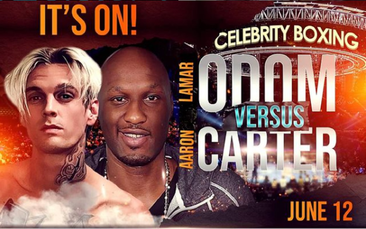 Lamar Odom VS Aaron Carter, scontro di box tra celebrità il 12 giugno ad Atlantic City