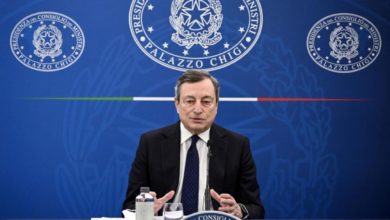 Mario Draghi conferenza stampa riaperture