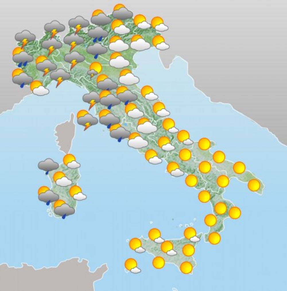 Meteo Italia luglio 2021