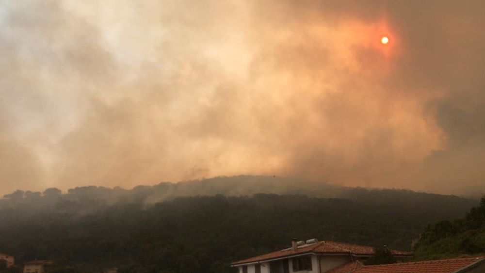 Sardegna incendio Santu Lussurgiu