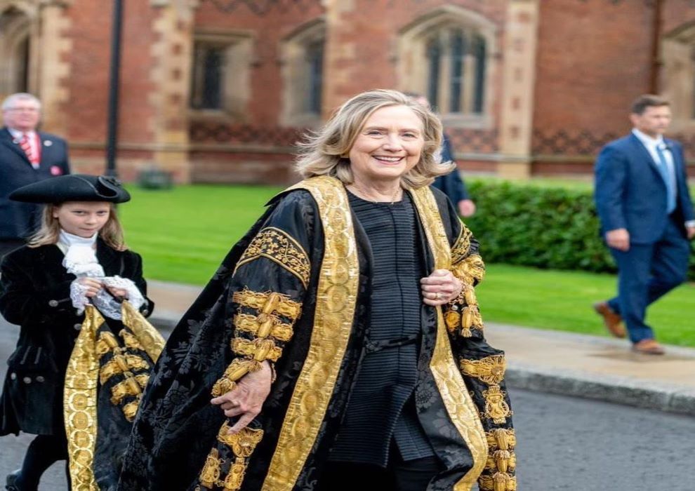Hillary Clinton Rettrice Università Belfast