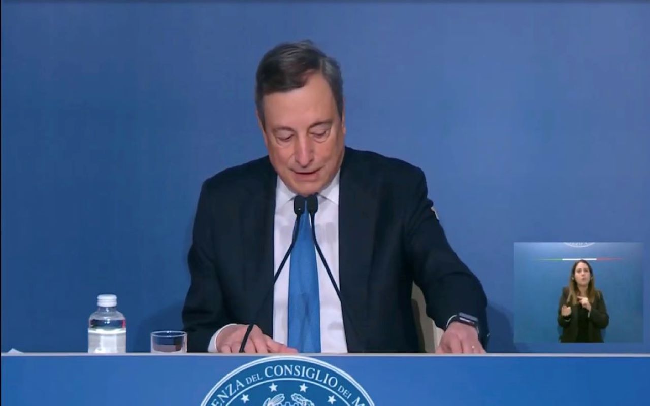Draghi Conferenza Fine Anno