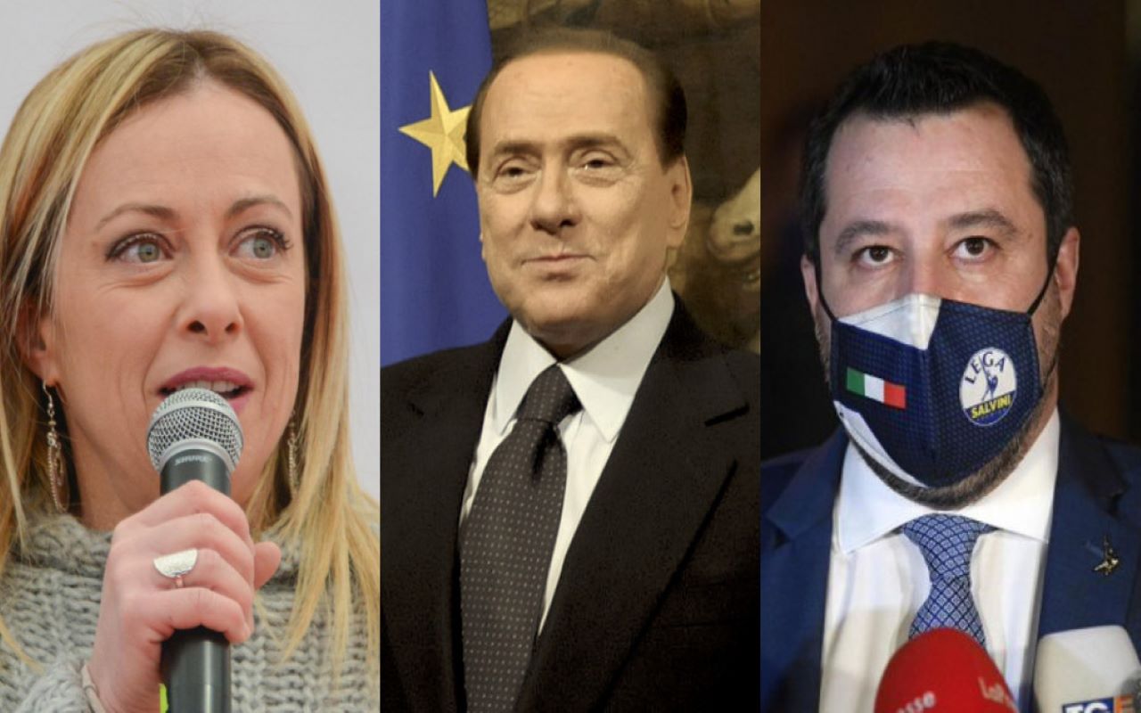 Meloni Berlusconi Salvini Quirinale