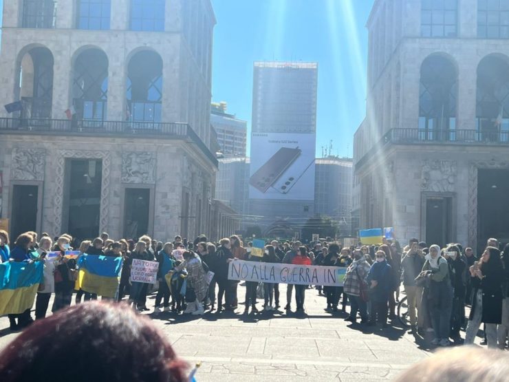 Ucraina Guerra Manifestazione Milano