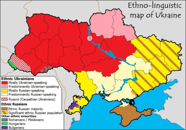 Ucraina Mappa Etnico Linguistica