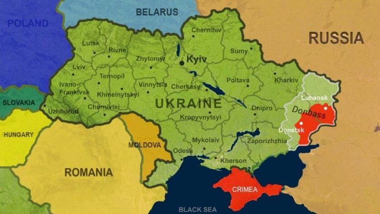 Donbass Mappa Ucraina