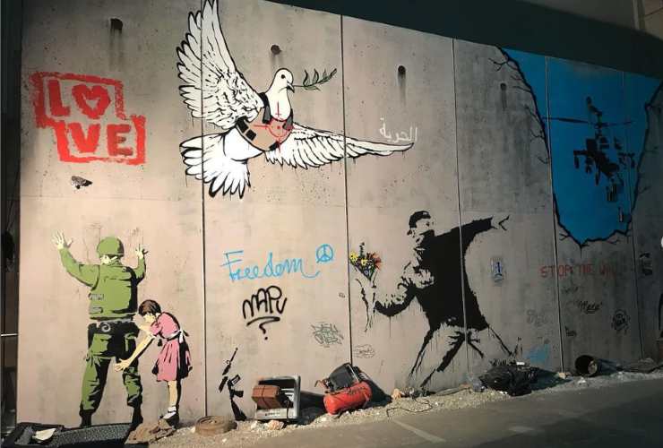 Wall of Bethlehem Banksy