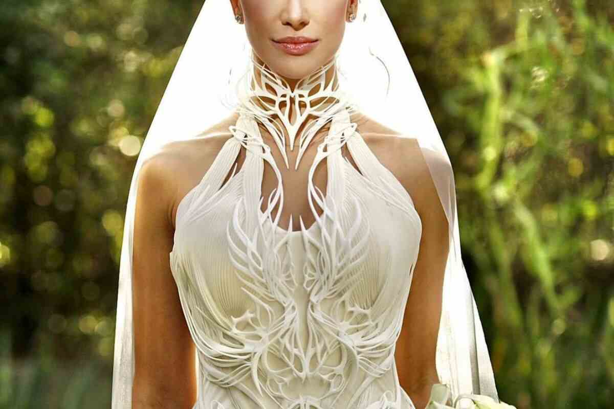 Iris van Herpen abito da sposa 3D