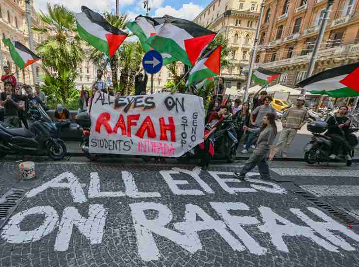 Israele Rafah proteste Napoli guerra 