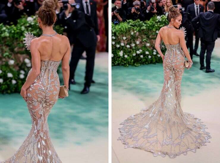 Jennifer Lopez messy chignon
