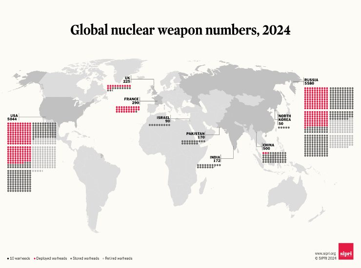 Arsenale nucleare nel mondo Stato per Stato 