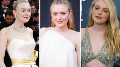 Dakota Fanning look red carpet