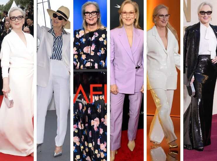 Meryl Streep look red carpet