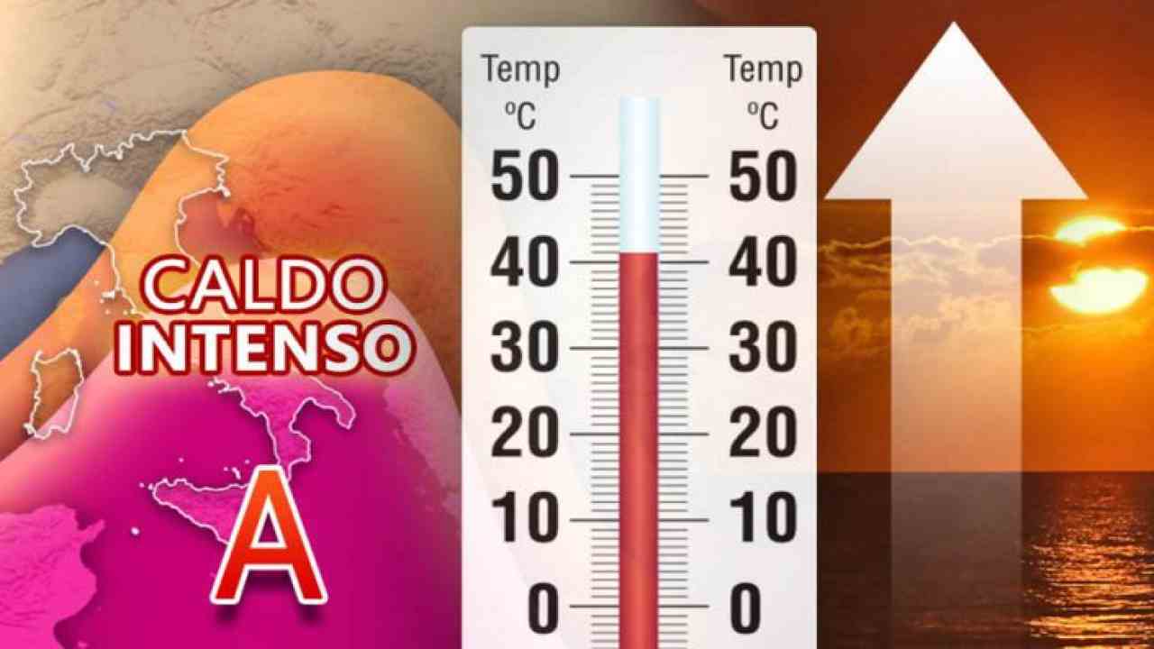 Caldo temperature ondate di calore meteo