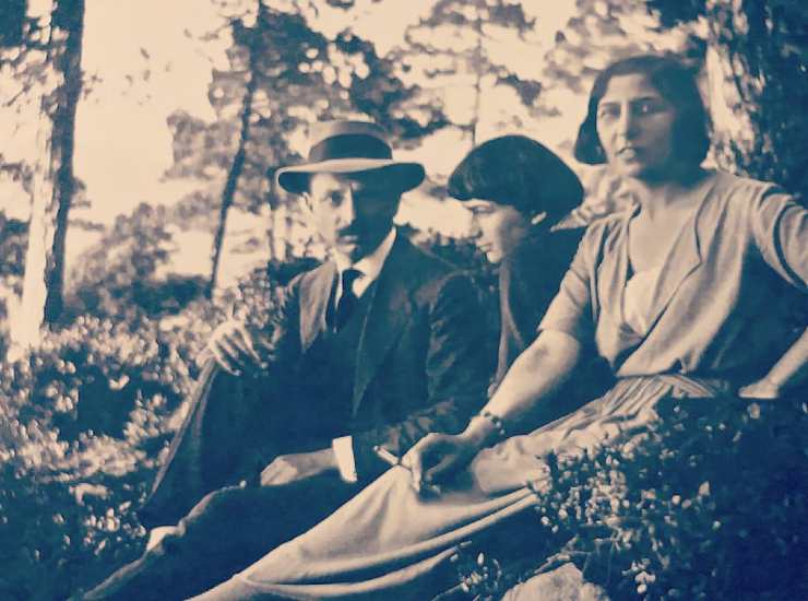 Rilke Balthus e Klossowska in una foto del 1922