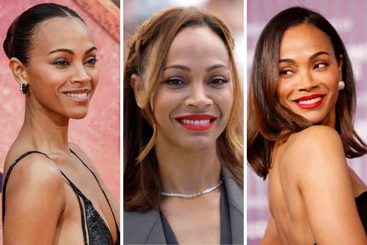 Zoe Saldana look red carpet