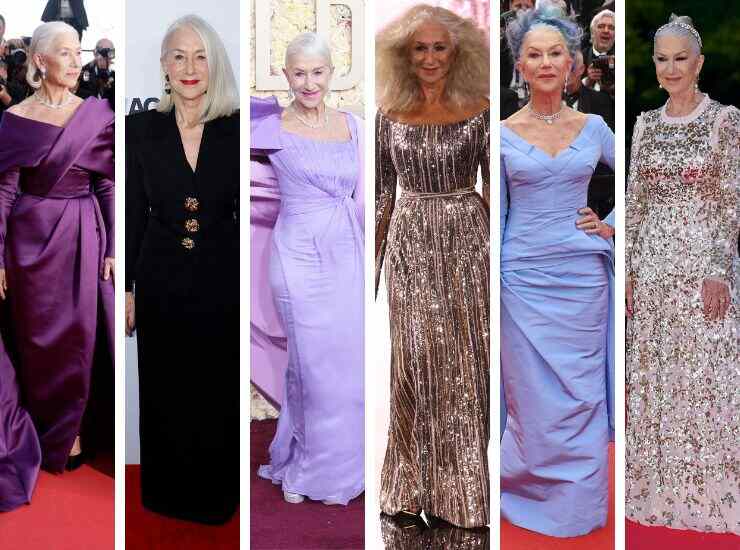 Helen Mirren look red carpet