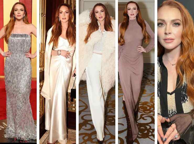 Lindsay Lohan look red carpet