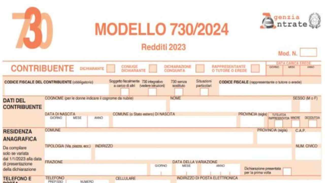 Rimborsi 730 modello