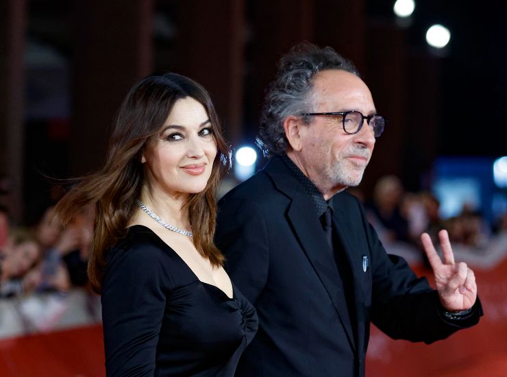 Venezia 81 Monica Bellucci e Tim Burton