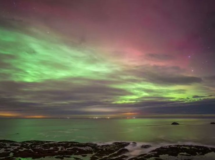 Tempesta solare e aurora boreale