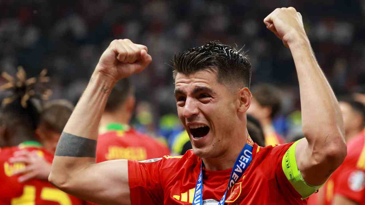 Morata Milan Spagna campione Europa