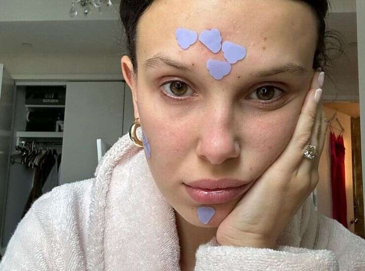 pimple patches Millie Bobby Brown