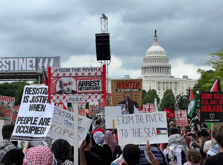 Israele Usa proteste guerra Gaza Netanyahu