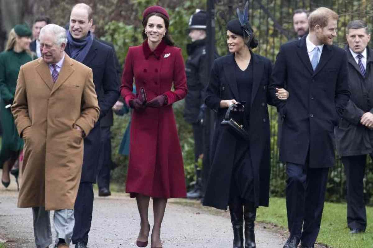 re Carlo, William e Kate Middleton