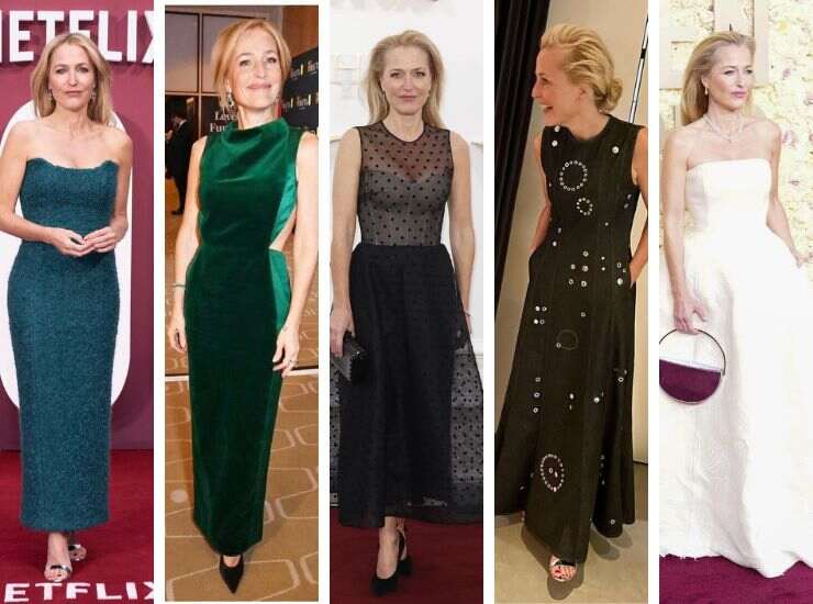 Gillian Anderson look red carpet