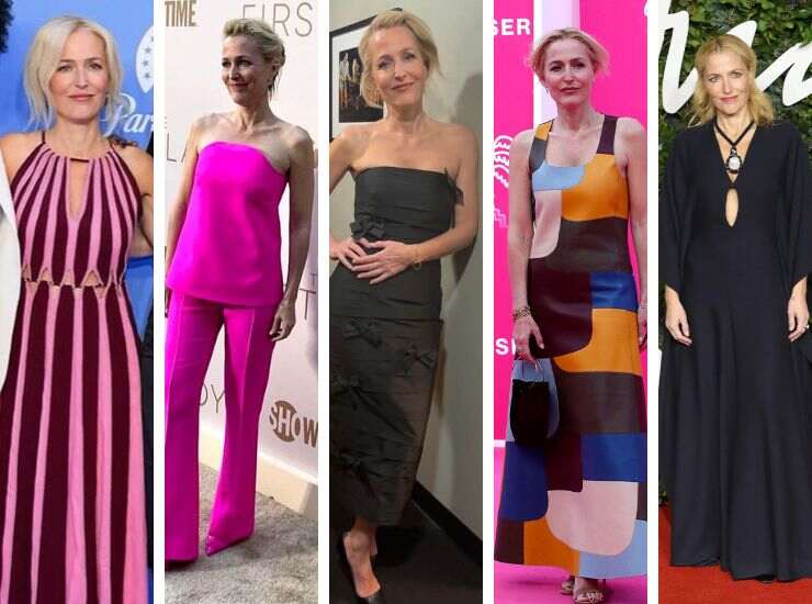 Gillian Anderson look red carpet