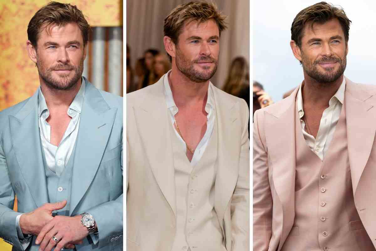 Chris Hemsworth look red carpet