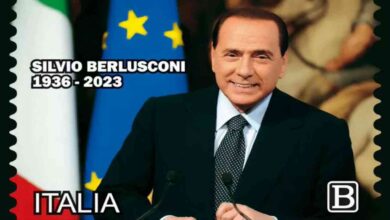 Francobollo commemorativo di Berlusconi emissione 29 settembre