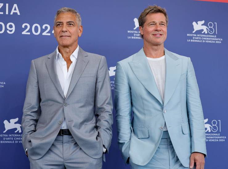 George Clooney e Brad Pitt a Venezia