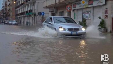 Meteo, allerta in varie regioni