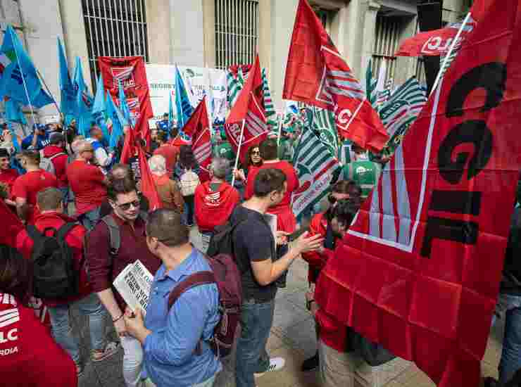 Poste Italiane protesta sindacale 