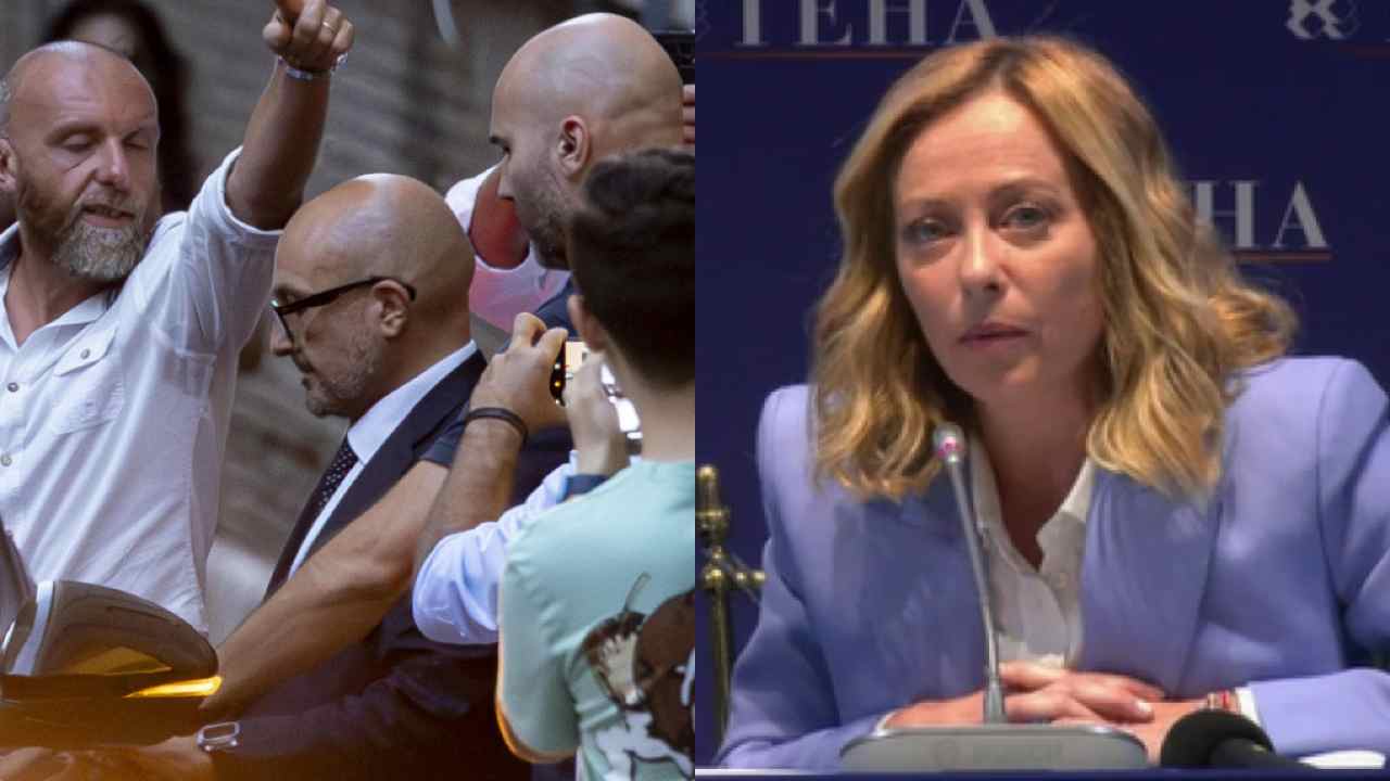 Sangiuliano e Meloni a confronto a Palazzo Chigi prima delle dimissioni del ministro