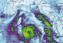 Ciclone mediterraneo maltempo sull'Italia