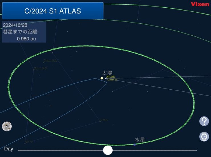 Cometa Atlas osservazione astronomica 