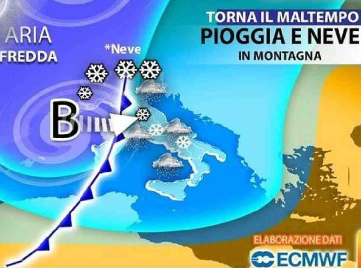 Meteo inverno 2025: previsioni