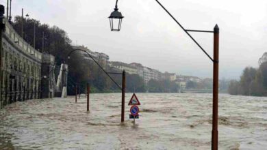 Fiume Po evacuazioni nel Ferrarese