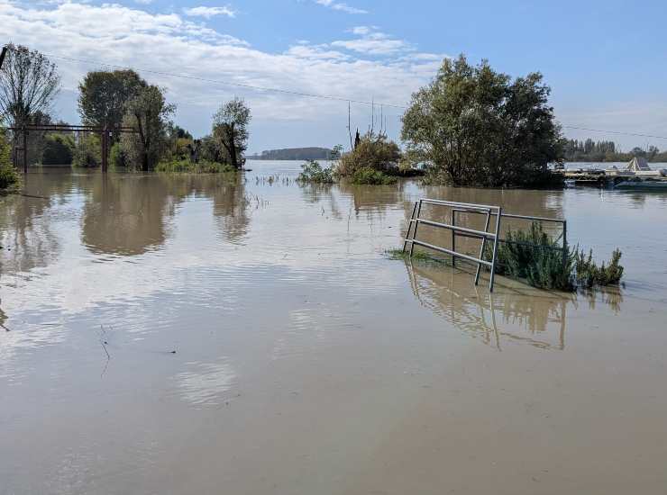 Fiume Po allerta rossa in Emilia 